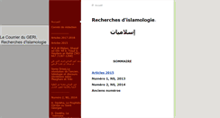 Desktop Screenshot of lecourrierdugeri.org